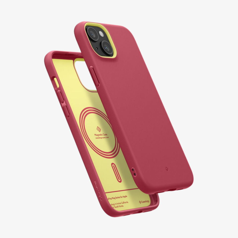 iPhone 15 Plus Kılıf, Caseology Nano Pop Mag (MagSafe Uyumlu) Magenta Lychee