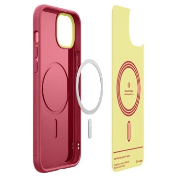 iPhone 15 Pro Kılıf, Caseology Nano Pop Mag (MagSafe Uyumlu) Magenta Lychee