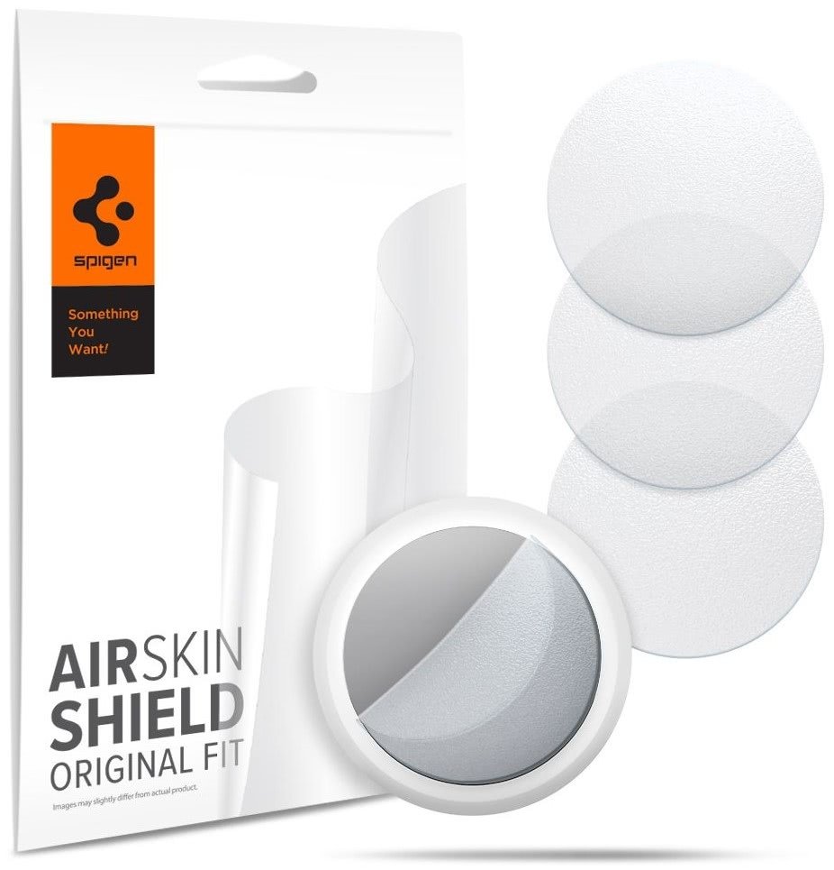 AirTag Ekran Koruyucu Spigen AirSkin Shield HD (Ön 4 Adet + Arka 4 Adet) Matte Clear