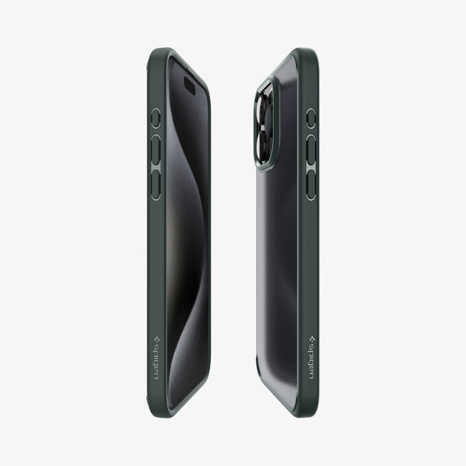 iPhone 15 Pro Kılıf, Spigen Ultra Hybrid Matte Frost Green