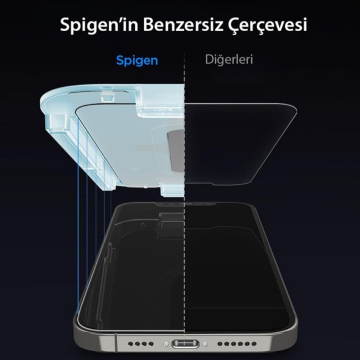 iPhone 12 Pro / iPhone 12 Ekran Koruyucu, Spigen Glas tR EZ Fit (2 Adet)