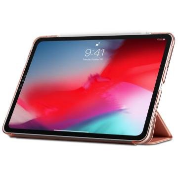 iPad Pro 12.9'' (2018) Kılıf, Spigen Smart Fold Rose Gold