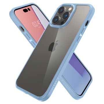iPhone 14 Pro Kılıf, Spigen Crystal Hybrid Sierra Blue
