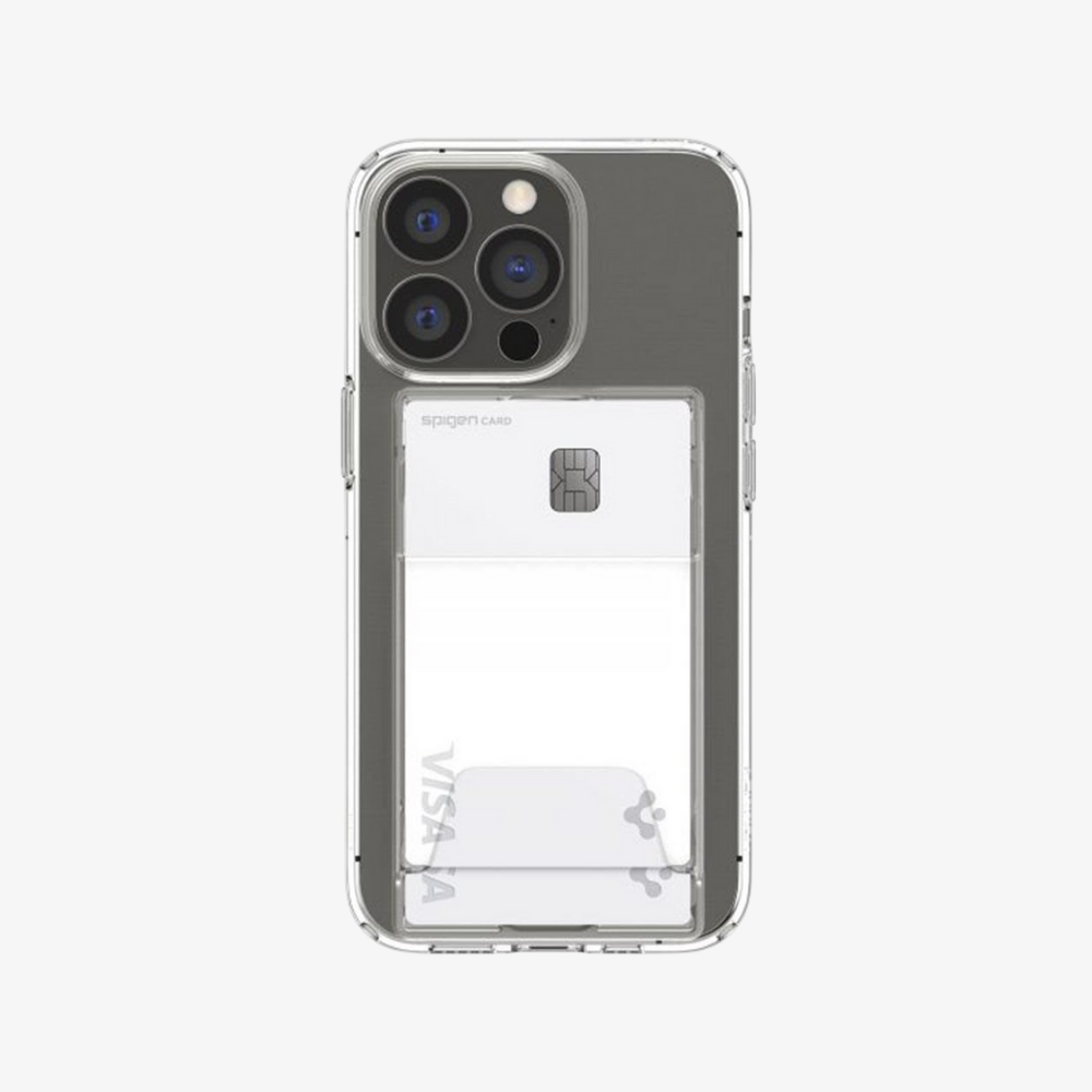 iPhone 14 Pro Kılıf, Spigen Crystal Slot Dual Wallet Crystal Clear