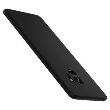Galaxy S9 Kılıf, Spigen Air Skin Ultra İnce 4 Tarafı Tam Koruma Black