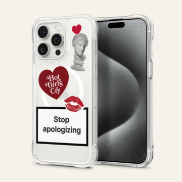 iPhone 15 Pro Max Kılıf, Ciel By Cyrill Cecile Mag Stop Apologizing (Magsafe Uyumlu) Stop Apologizing