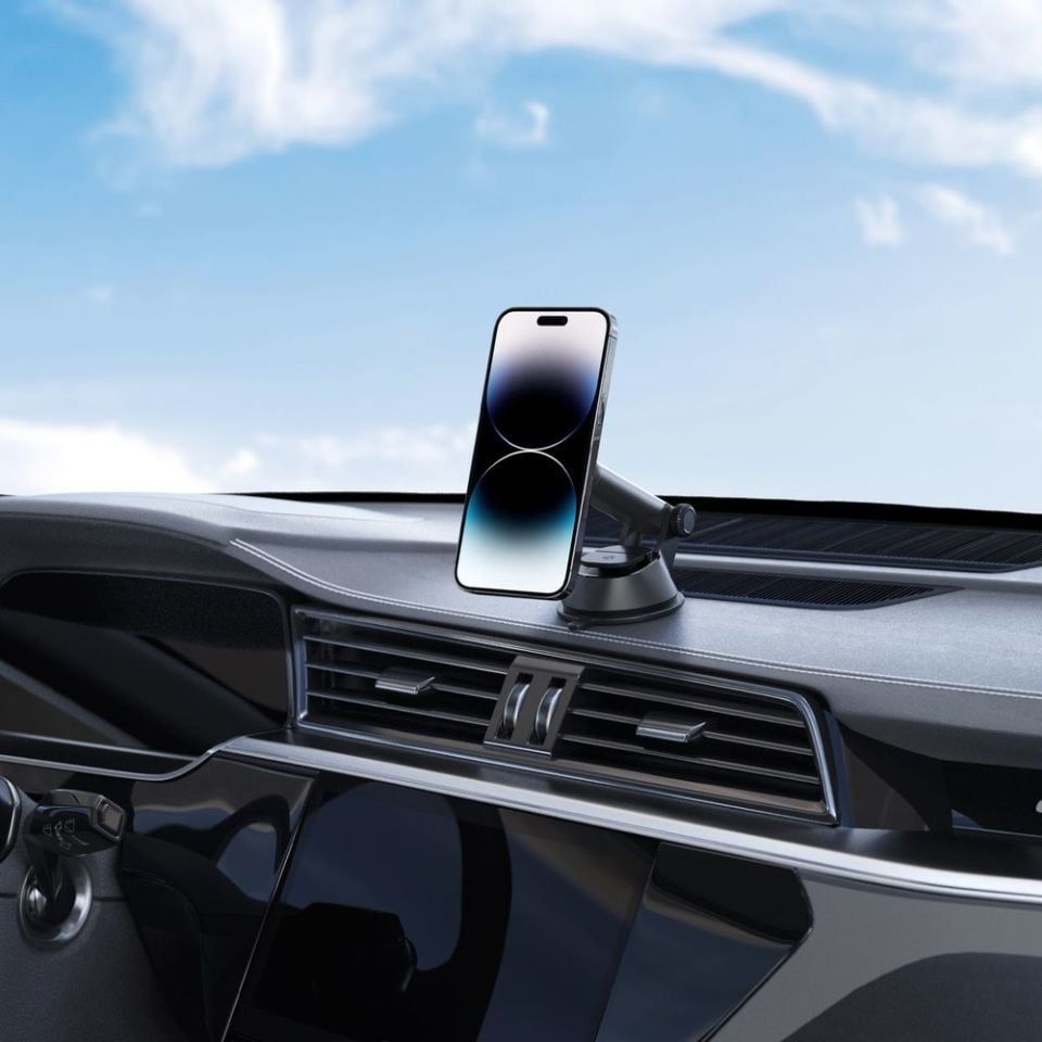 Spigen OneTap Dashboard Araç Tutacağı MagSafe iPhone 15 / iPhone 14 / iPhone 13 / iPhone 12 Serisi ile Uyumlu ITS35