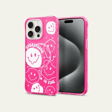 iPhone 15 Pro Kılıf, Ciel By Cyrill UltraSheer Mag Everything is Fine (Magsafe Uyumlu) Hot Pink