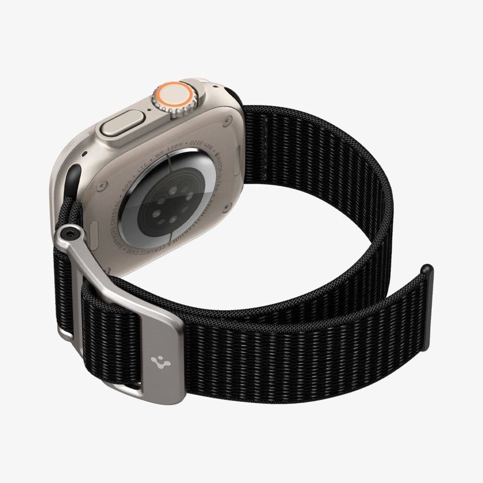 Apple Watch Serisi (49mm / 45mm / 44mm / 42mm) Watch Kayış Kordon, Spigen Band DuraPro Flex Black