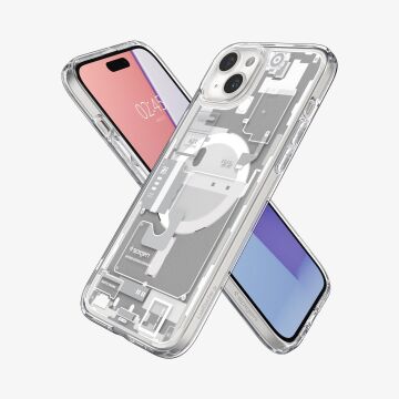 iPhone 15 Plus Kılıf, Spigen Ultra Hybrid Zero One Magfit (Magsafe Uyumlu) Zero One White