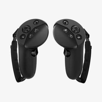 Spigen Meta Quest Pro VR Oyun Denetleyicisi Tutacağı ile Uyumlu Kılıf Silicone Fit Black Black