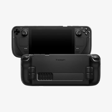 Spigen Steam Deck ile Uyumlu Kılıf Rugged Armor Black Matte Black