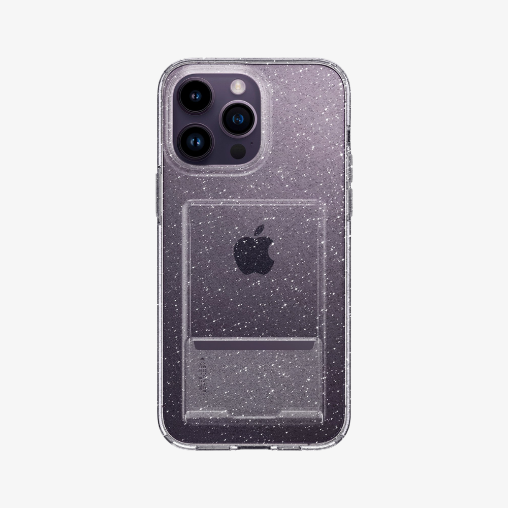 iPhone 14 Pro Kılıf, Spigen Crystal Slot Glitter Wallet Crystal Quartz