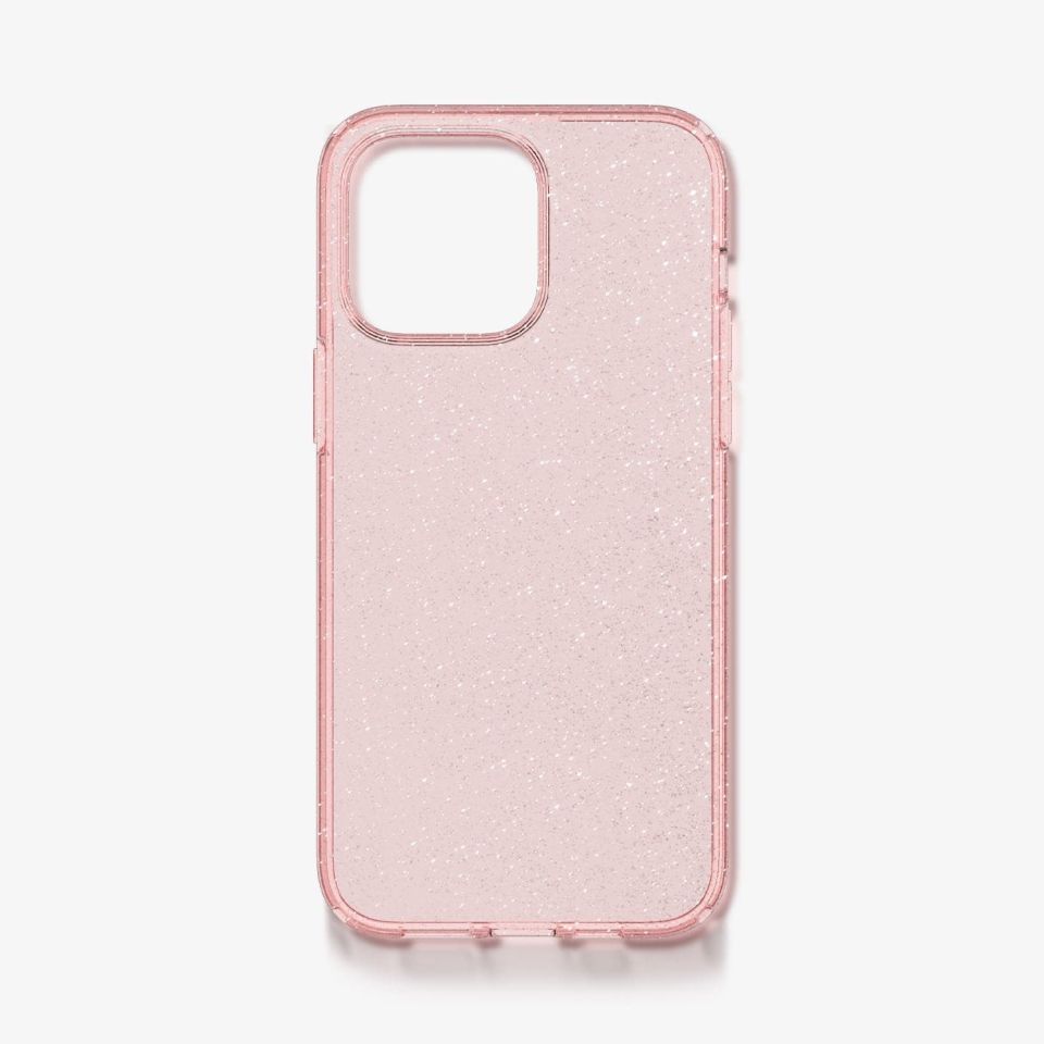 iPhone 14 Pro Kılıf, Spigen Liquid Crystal Glitter Rose Quartz