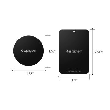 Universal Manyetik Araç Tutucular için Metal Aparat, Spigen Kuel MP-4P Black