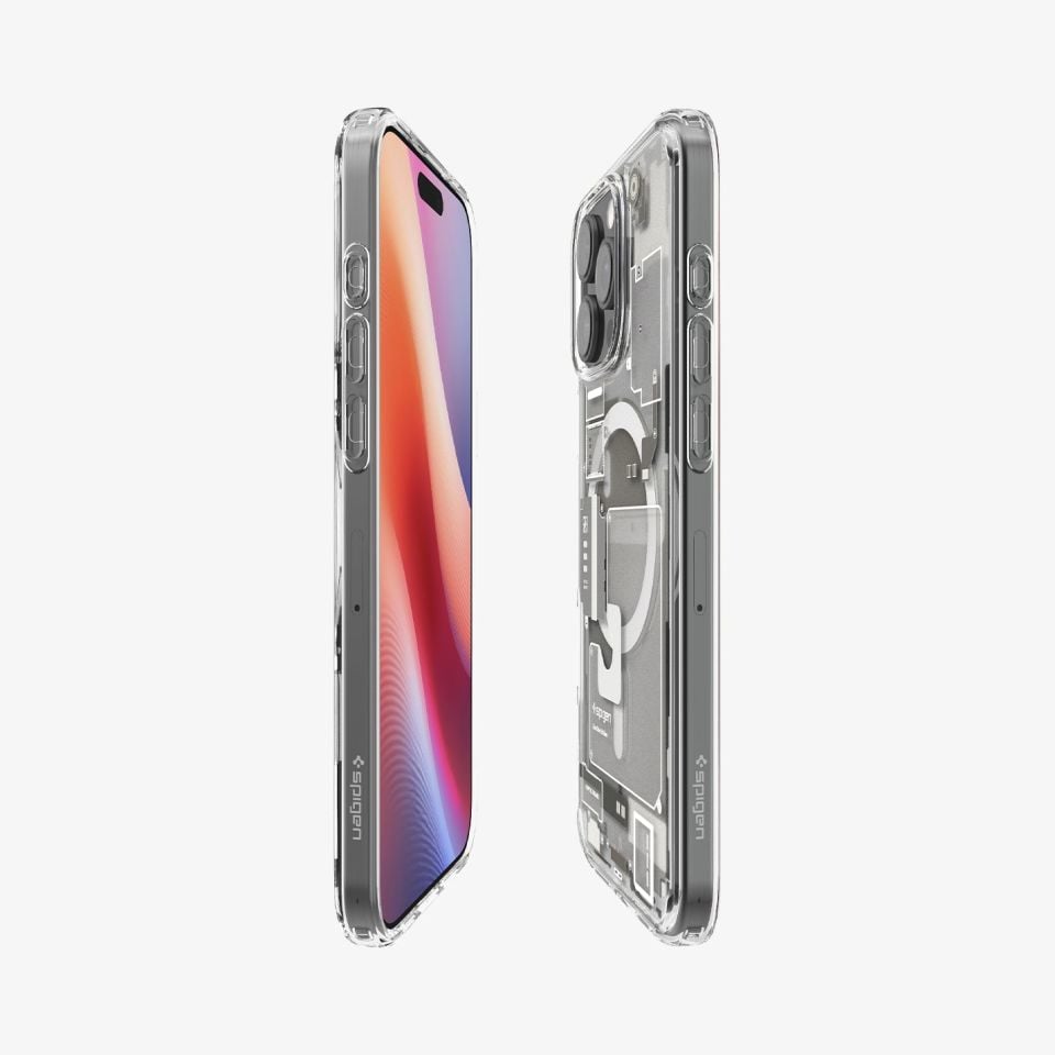 Spigen iPhone 16 Pro Kılıf Ultra Hybrid MagFit MagSafe Özellikli Zero One Natural Titanium