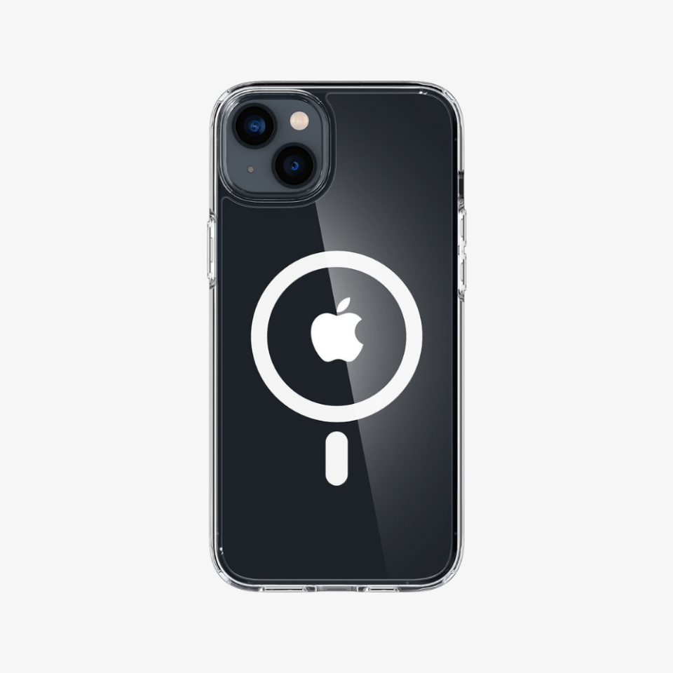 iPhone 14 Plus Kılıf, Spigen Crystal Hybrid MagFit (MagSafe Uyumlu) White