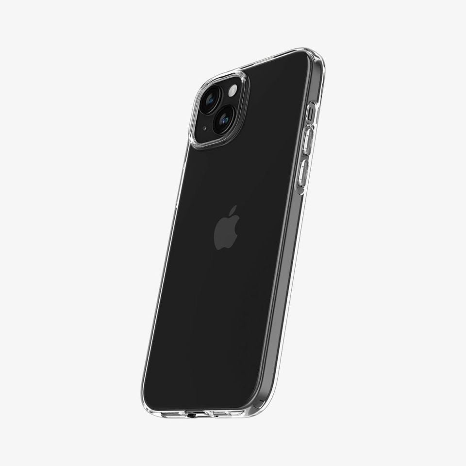 iPhone 15 Kılıf, Spigen Liquid Crystal 4 Tarafı Tam Koruma Crystal Clear