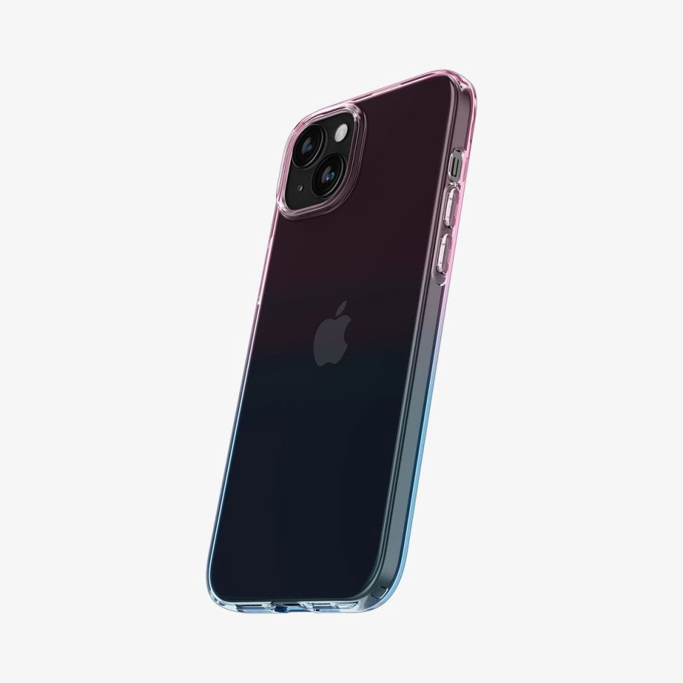 iPhone 15 Kılıf, Spigen Liquid Crystal 4 Tarafı Tam Koruma Gradation Pink