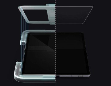 Galaxy Tab A7 Cam Ekran Koruyucu Kolay Kurulum, Spigen GLAS.tR EZ Fit Slim HD