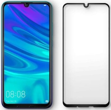 Huawei P smart 2019 Cam Ekran Koruyucu, Spigen Full Cover Glass Black
