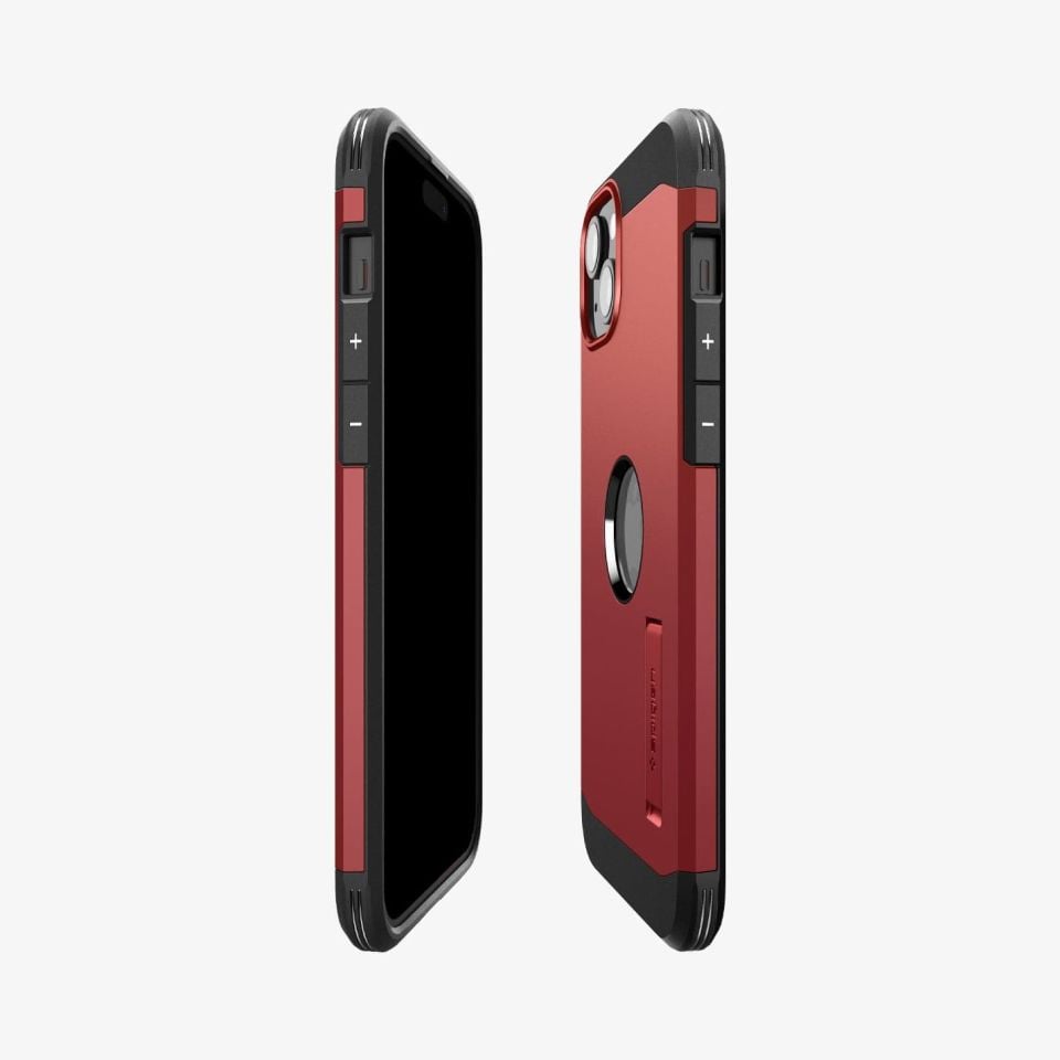 iPhone 15 Kılıf, Spigen Tough Armor Magfit (Magsafe Uyumlu) Red