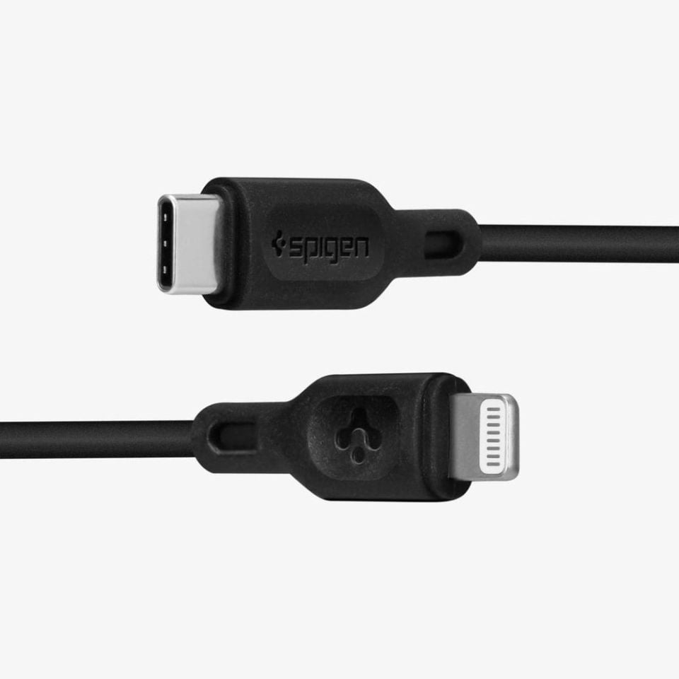 Spigen Essential Apple USB-C to Lightning PD (Power Delivery Destekli) Hızlı Şarj ve Data Kablo MFI Lisanslı (1 Metre) Black