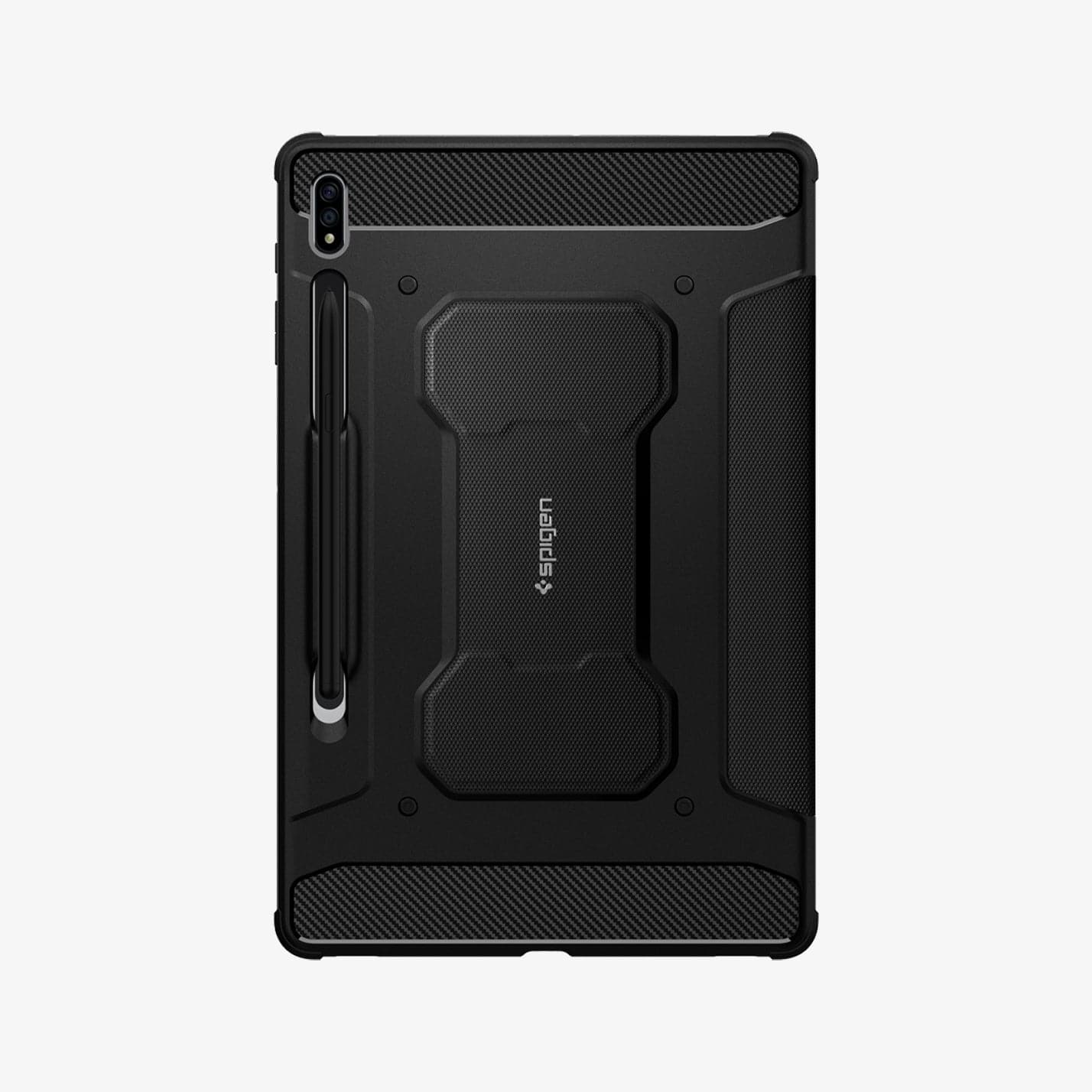 Galaxy Tab S8 Plus / S7 Plus Kılıf, Spigen Rugged Armor Pro Black