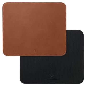 Spigen Regnum LD301 Orta Boy 25 x 21 Cm Mouse Pad (Velo Vegan Leather Technology) Brown