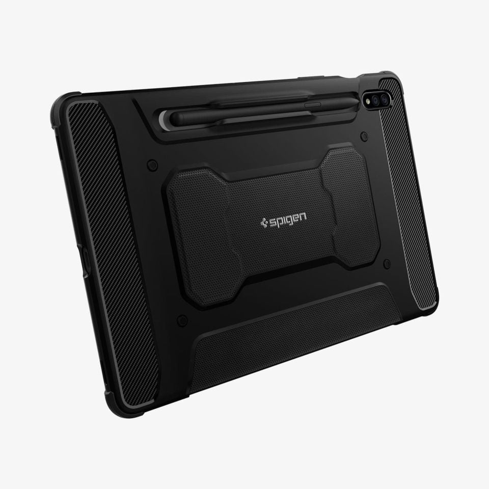 Galaxy Tab S8 / S7 Kılıf, Spigen Rugged Armor Pro Black