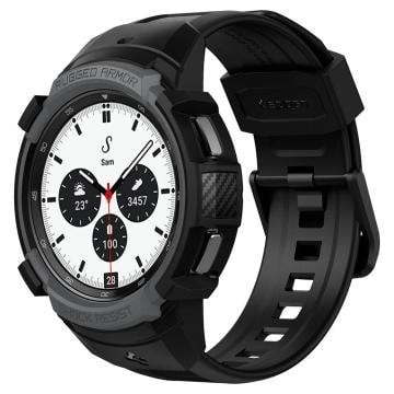 Galaxy Watch 4 Classic (42mm) Kılıf, Spigen Rugged Armor Charcoal Gray