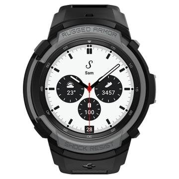 Galaxy Watch 4 Classic (42mm) Kılıf, Spigen Rugged Armor Charcoal Gray