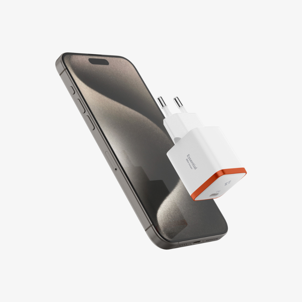 Spigen 30W USB-C Mini Adaptör - Samsung PPS Destekli Hızlı Şarj Aleti iPhone & Android & iPad & MacBook Type-C EE301 White - ACH08449