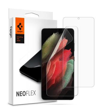 Galaxy S21 Ultra Ekran Koruyucu, Spigen Film Neo Flex HD (2 Adet)