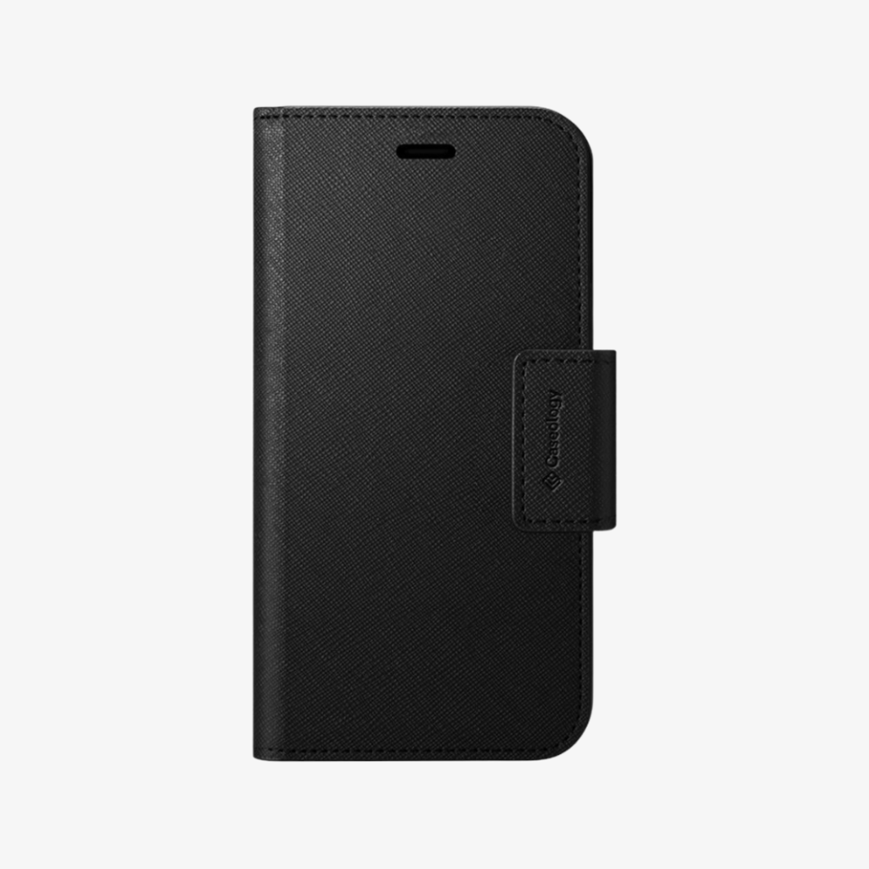 iPhone 12 / iPhone 12 Pro Kılıf, Caseology Câlin Saffiano Saffiano Black