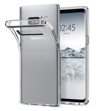 Galaxy Note 8 Kılıf, Spigen Liquid Crystal 4 Tarafı Koruma Crystal Clear