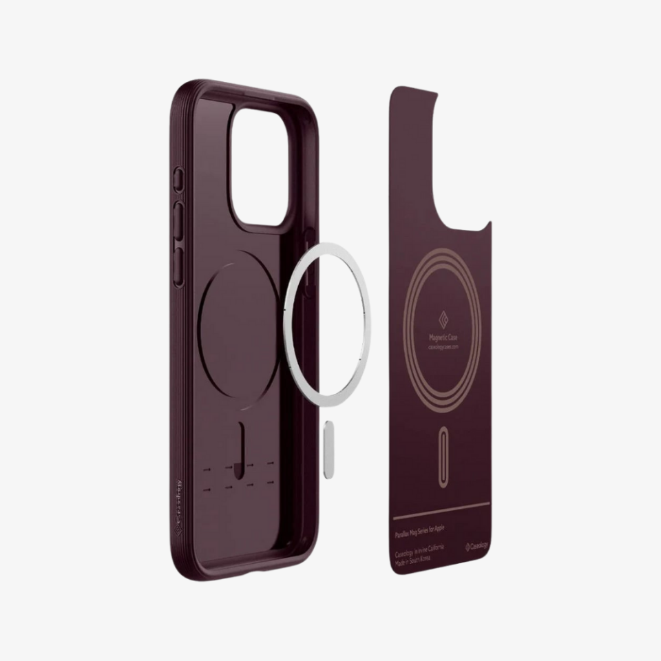 iPhone 15 Pro Kılıf, Caseology Parallax Mag (MagSafe Uyumlu) Burgundy