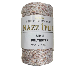 Nazz Simli Polyester Makrome El Örgü İpi 200 gr