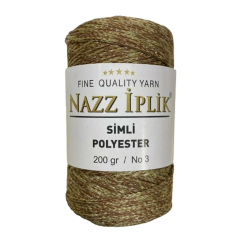 Nazz Simli Polyester Makrome El Örgü İpi 200 gr