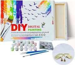 DIY Boyama Seti Dijital Baskılı Tuval Kit 40*50 w4233