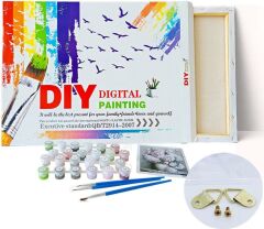 DIY Boyama Seti Dijital Baskılı Tuval Kit 40*50 w8269