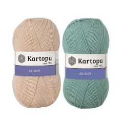 Kartopu Ak-Soft El Örgü İpliği 100 gr