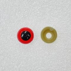 Vidalı Göz Kırmızı - 5 Çift - Kilitli - Amigurumi