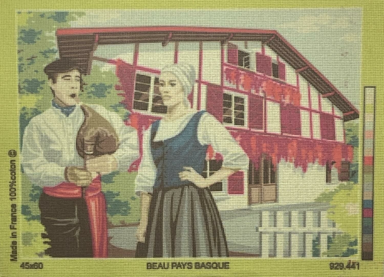 Seg Baskılı Goblen 929 441 Beau Pays Basque 45x60cm Tablo Pano