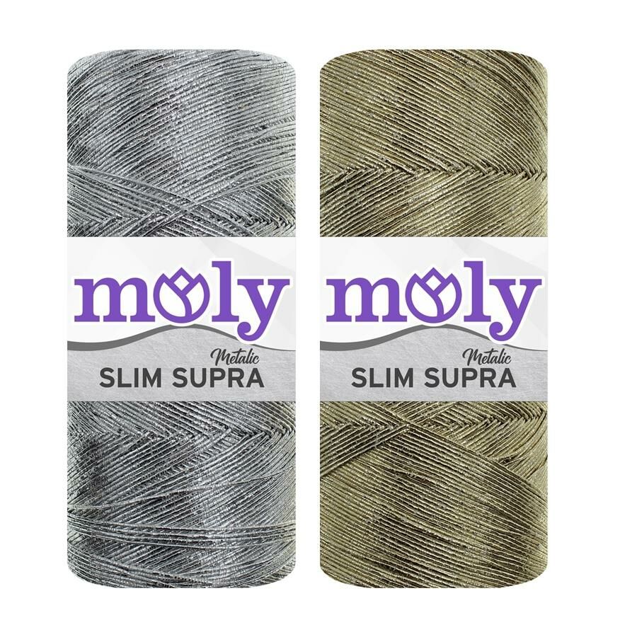 Moly Slim Supra Metalic El Örgü İpi 200 gr