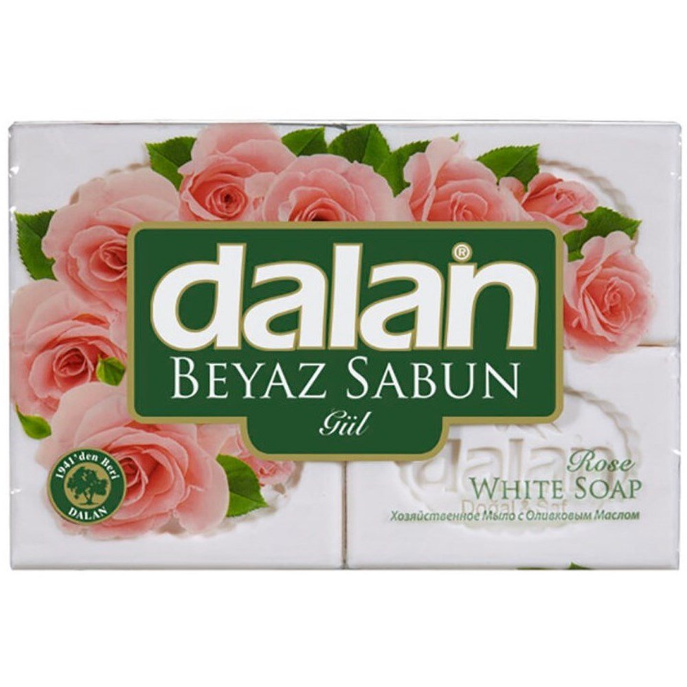 DALAN 4'LÜ GÜL KOKULU BEYAZ SABUN 600GR