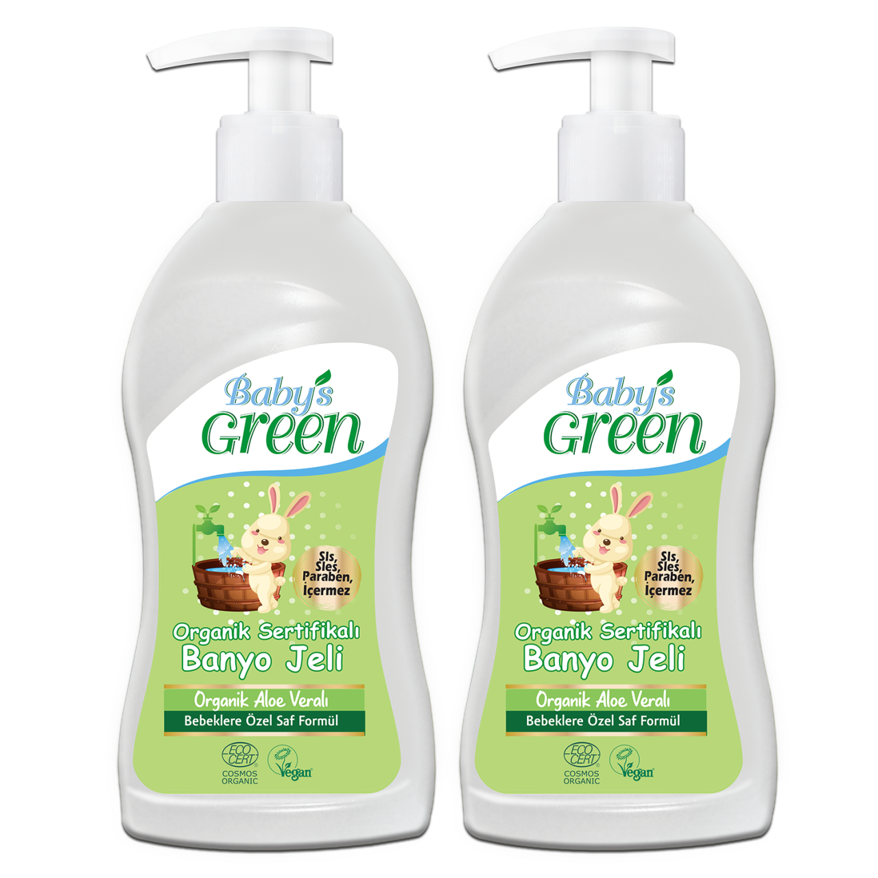 2'Lİ SET Organik BEBEK Banyo Jeli - 500ml*2 EcoCosmos