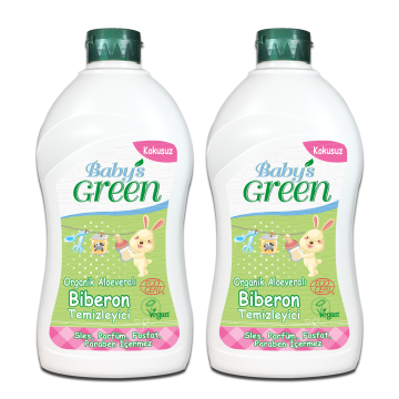 2'li Set Organik Aloeveralı Bebek Biberon Temizleyici- ECO 500 ml