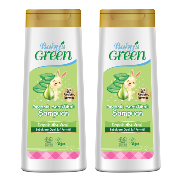 2'li Organik BEBEK Saç Ve Vücut Şampuanı Seti 400 ml x 2 Adet EcoCosmos