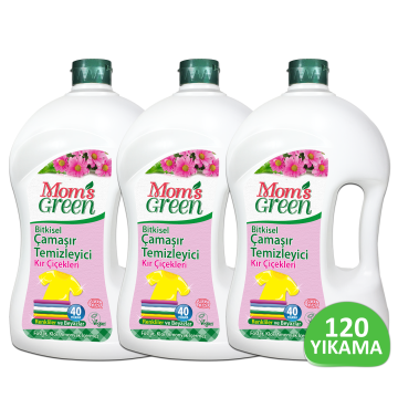 3'lü Set Bitkisel Çamaşır Temizleyici  120 Yıkama  - KIR ÇİÇEKLERİ ECO